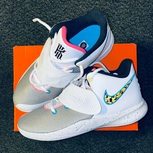 New Kyrie Irving Kids Shoes. Nike Kyrie 3 Flytrap South Beach Low Top Sneakers